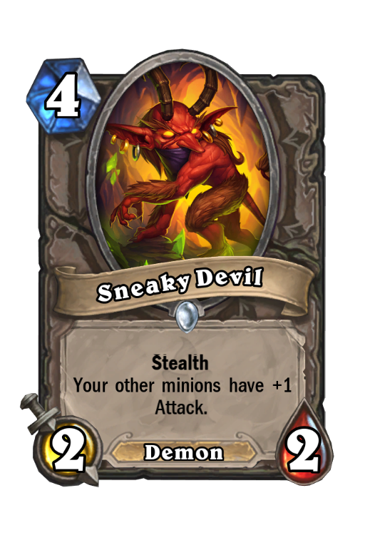 Sneaky Devil Hearthstone kártya