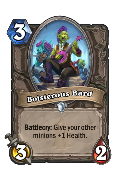 Boisterous Bard Hearthstone kártya