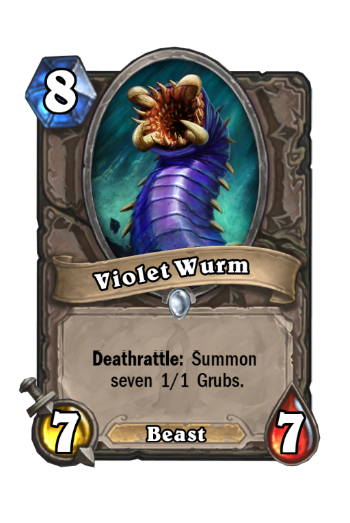 Violet Wurm Hearthstone kártya