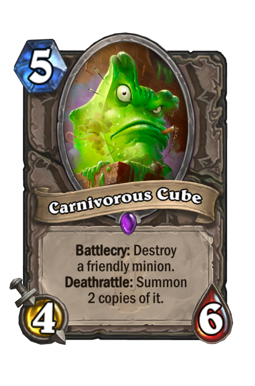 Carnivorous Cube Hearthstone kártya