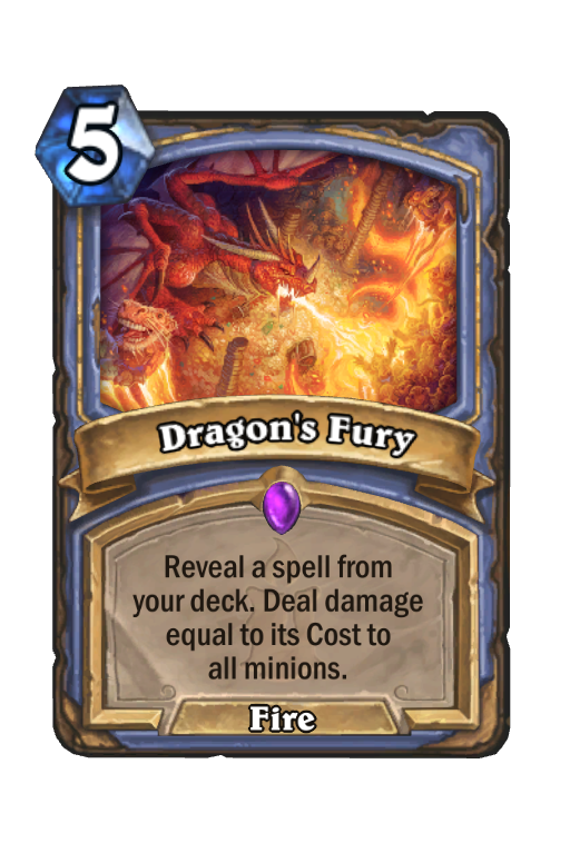 Dragon's Fury Hearthstone kártya