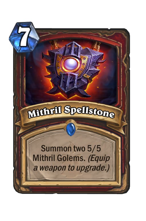 Mithril Spellstone Hearthstone kártya