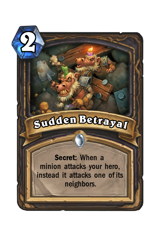Sudden Betrayal Hearthstone kártya