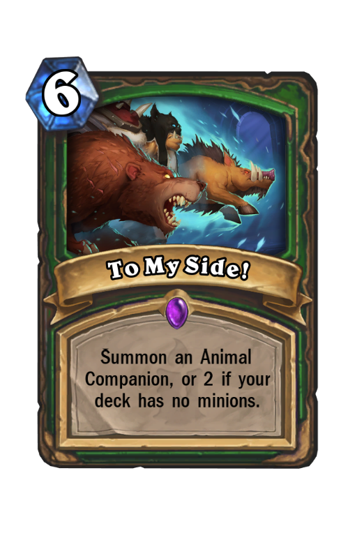 To My Side! Hearthstone kártya