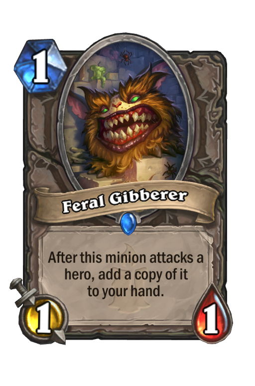 Feral Gibberer Hearthstone kártya