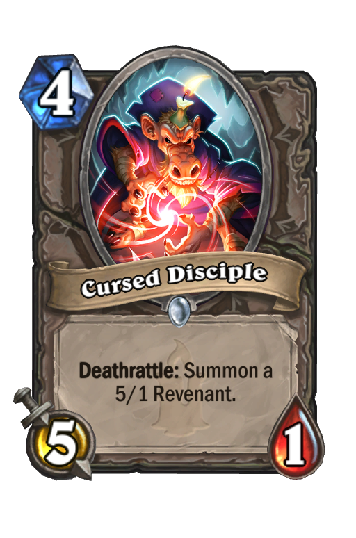 Cursed Disciple Hearthstone kártya