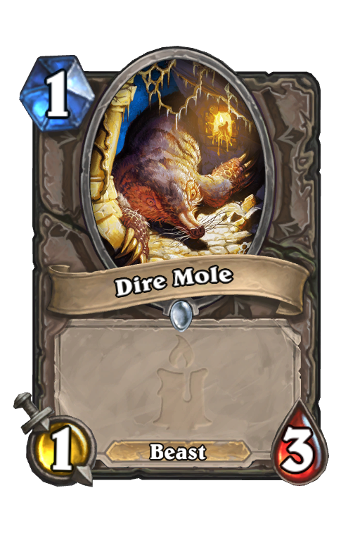Dire Mole Hearthstone kártya