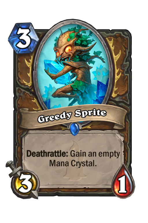 Greedy Sprite Hearthstone kártya