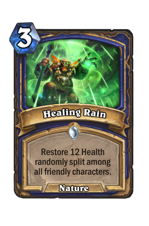Healing Rain Hearthstone kártya