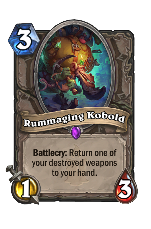 Rummaging Kobold Hearthstone kártya