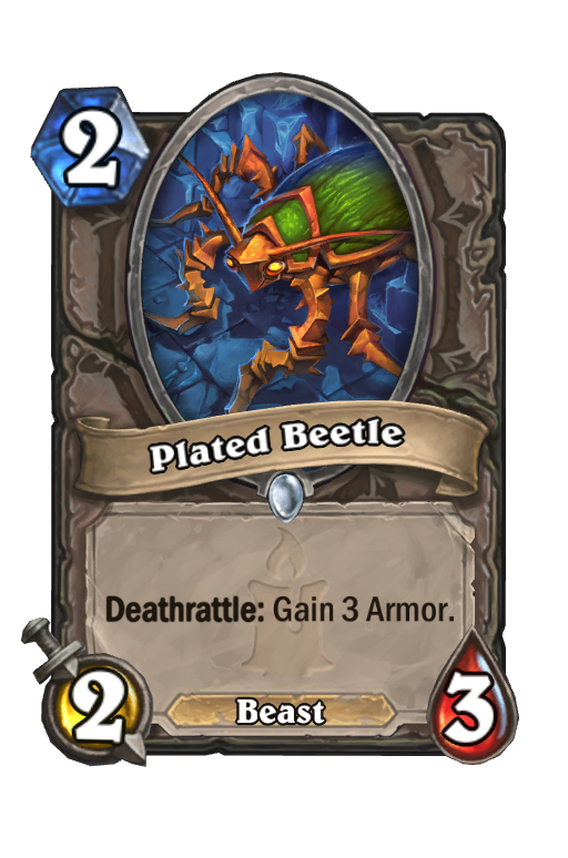 Plated Beetle Hearthstone kártya