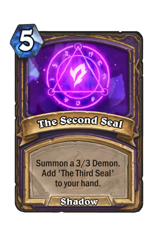 The Second Seal Hearthstone kártya