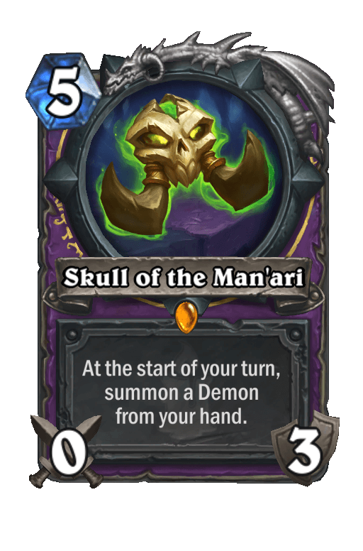 Skull of the Man'ari Hearthstone kártya