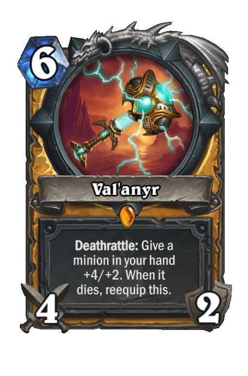 Val'anyr Hearthstone kártya