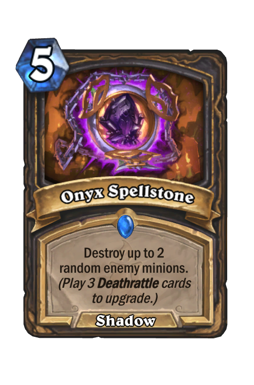 Onyx Spellstone Hearthstone kártya