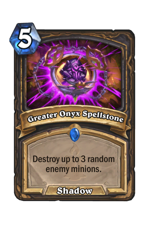 Greater Onyx Spellstone Hearthstone kártya