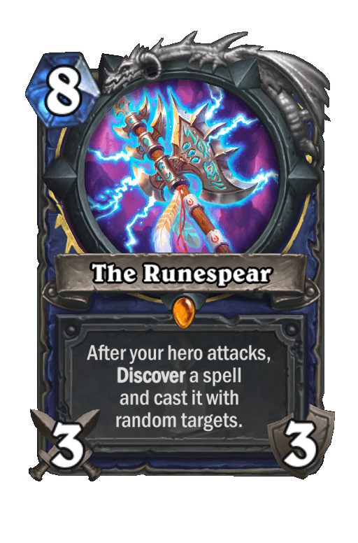 The Runespear Hearthstone kártya