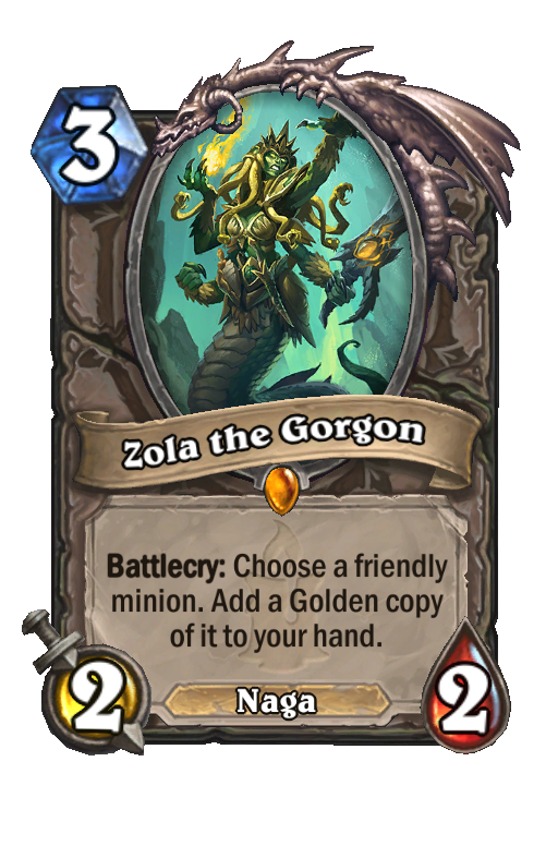 Zola the Gorgon Hearthstone kártya