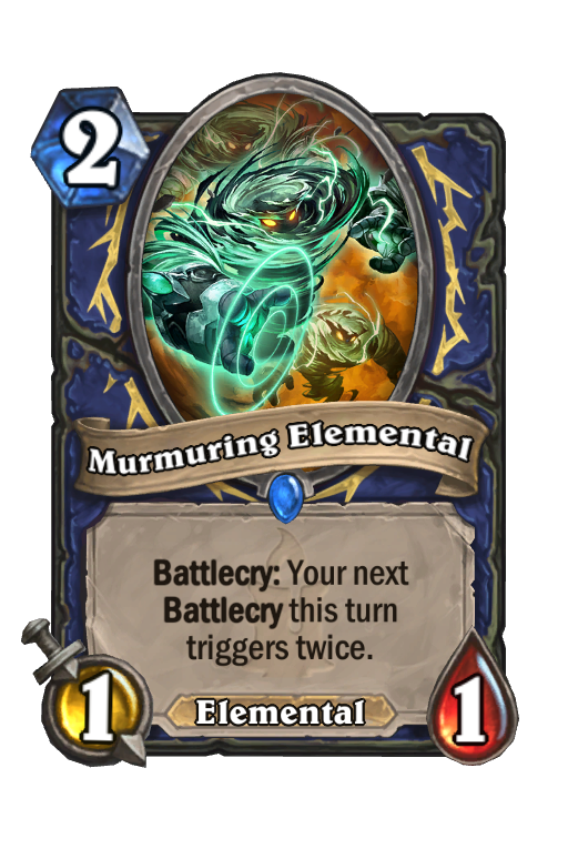 Murmuring Elemental Hearthstone kártya