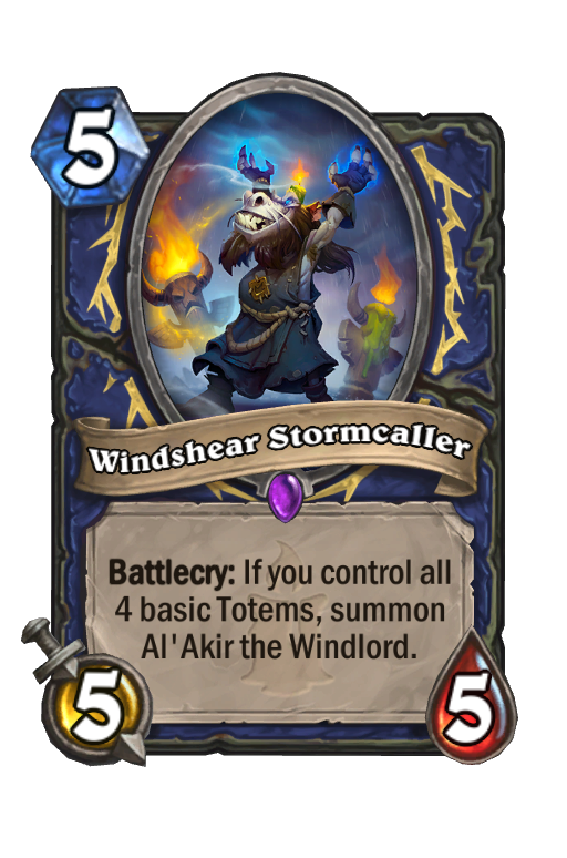 Windshear Stormcaller Hearthstone kártya