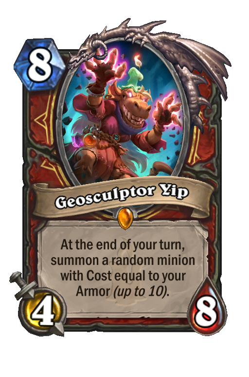 Geosculptor Yip Hearthstone kártya