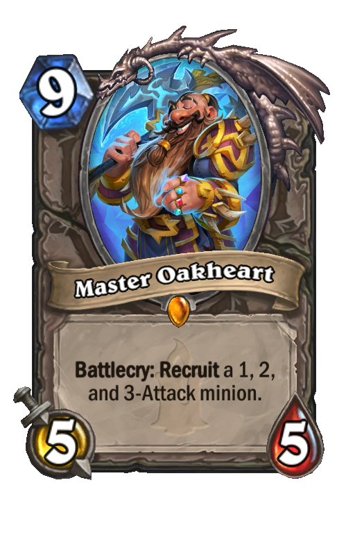 Master Oakheart Hearthstone kártya
