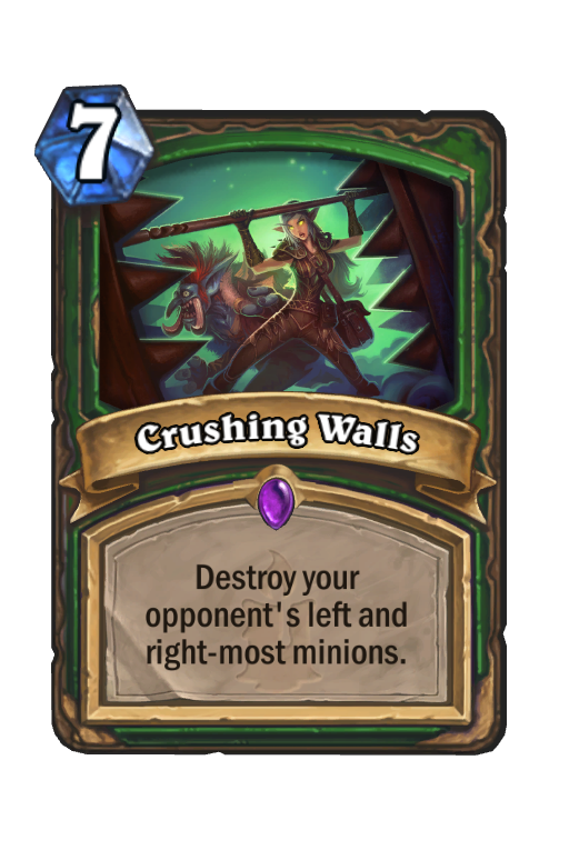 Crushing Walls Hearthstone kártya