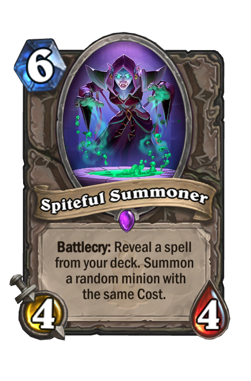 Spiteful Summoner Hearthstone kártya