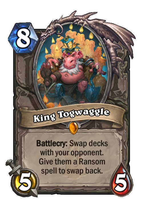 King Togwaggle Hearthstone kártya