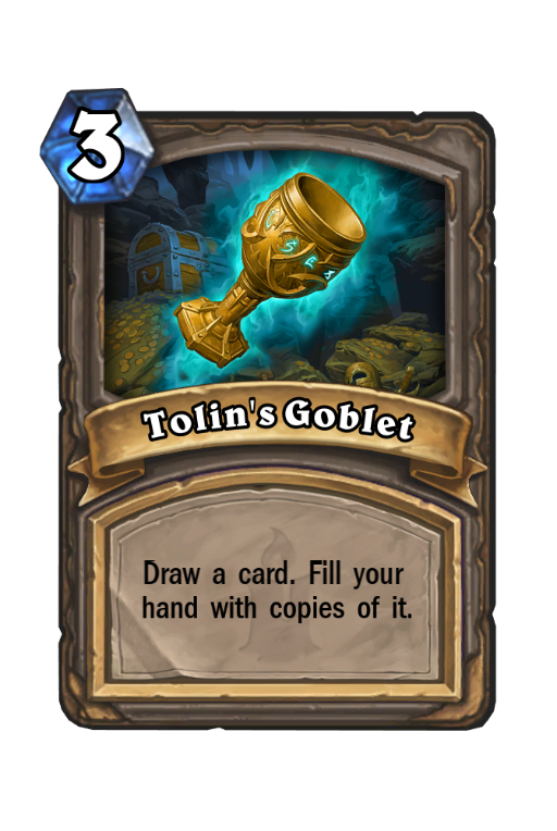 Tolin's Goblet Hearthstone kártya
