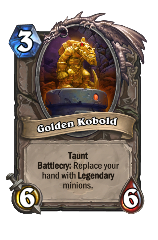 Golden Kobold Hearthstone kártya
