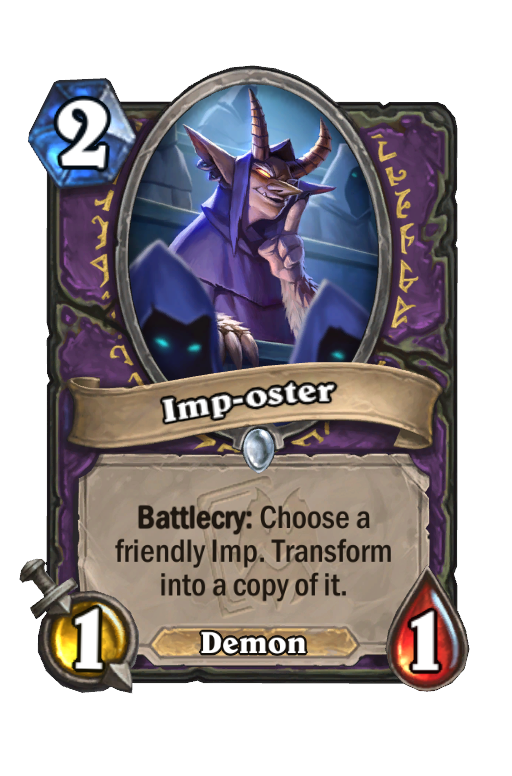Imp-oster Hearthstone kártya