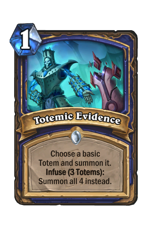Totemic Evidence Hearthstone kártya