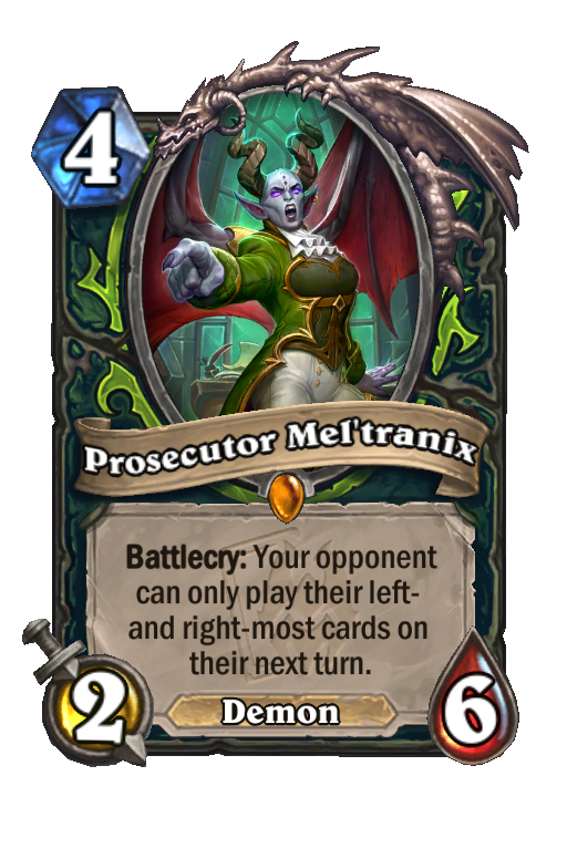 Prosecutor Mel'tranix Hearthstone kártya