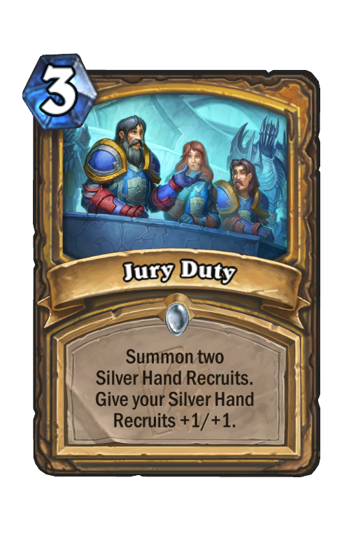 Jury Duty Hearthstone kártya