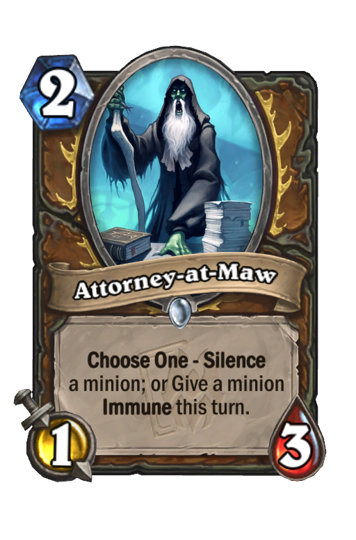 Attorney-at-Maw Hearthstone kártya