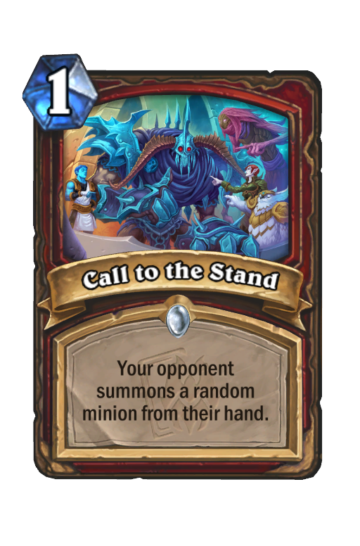 Call to the Stand Hearthstone kártya