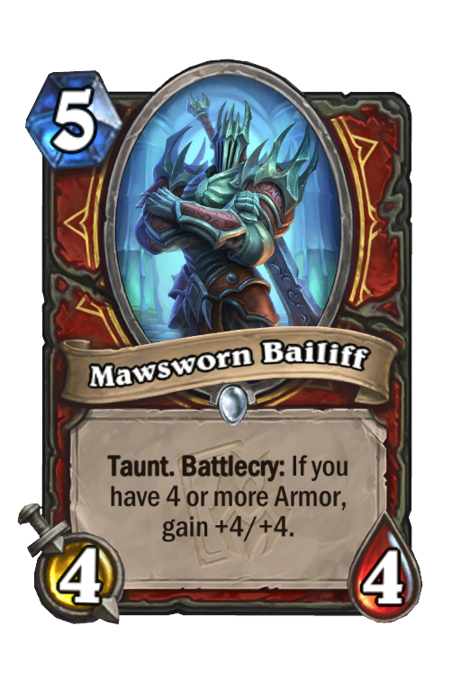 Mawsworn Bailiff Hearthstone kártya