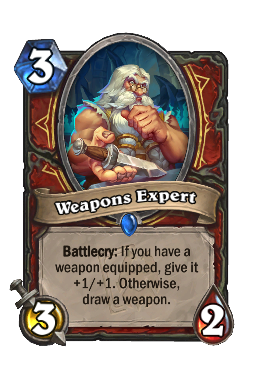 Weapons Expert Hearthstone kártya