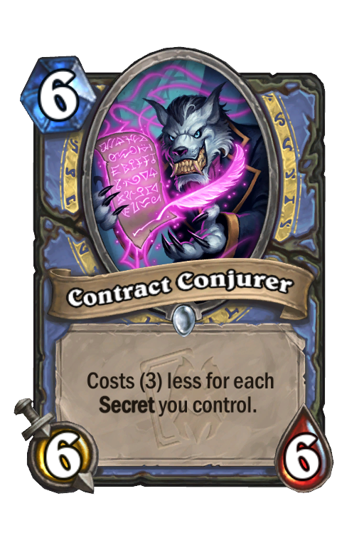 Contract Conjurer Hearthstone kártya