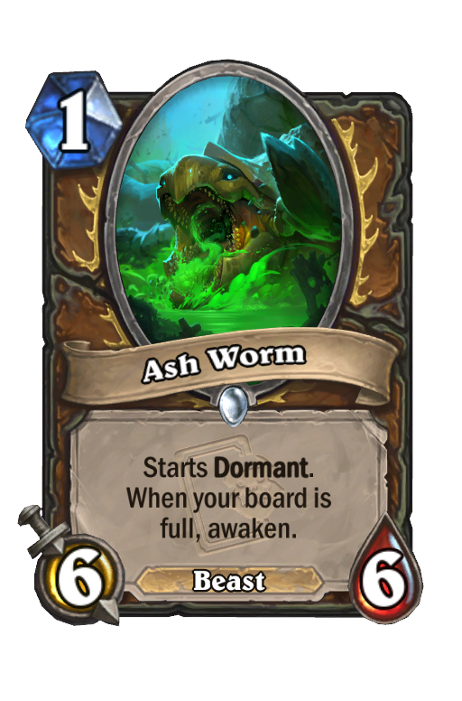 Ash Worm Hearthstone kártya