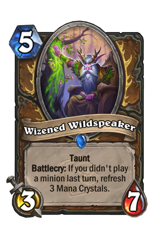 Wizened Wildspeaker Hearthstone kártya