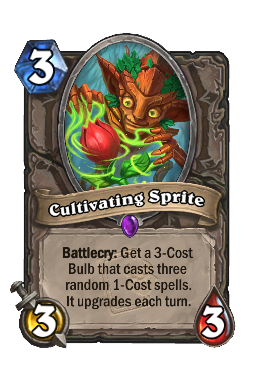 Cultivating Sprite Hearthstone kártya