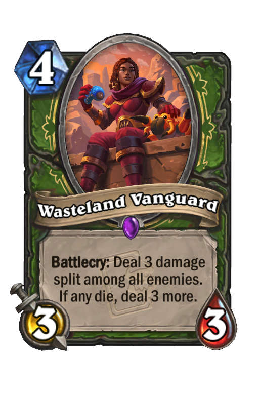 Wasteland Vanguard Hearthstone kártya