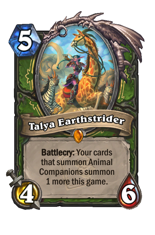 Talya Earthstrider Hearthstone kártya