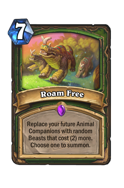 Roam Free Hearthstone kártya