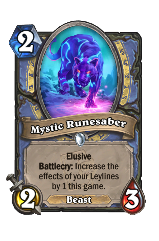 Mystic Runesaber Hearthstone kártya