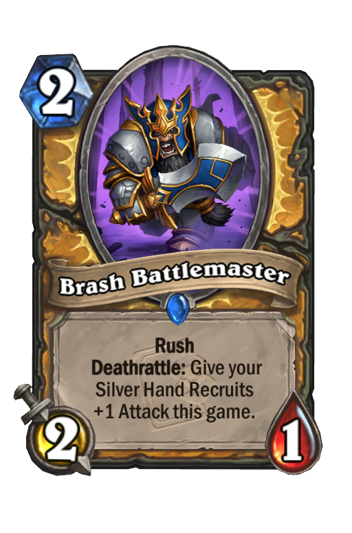 Brash Battlemaster Hearthstone kártya