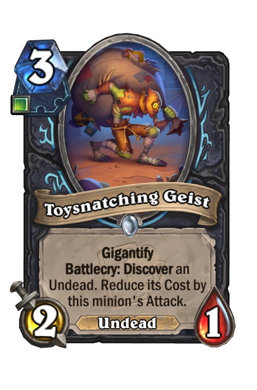 Toysnatching Geist Hearthstone kártya