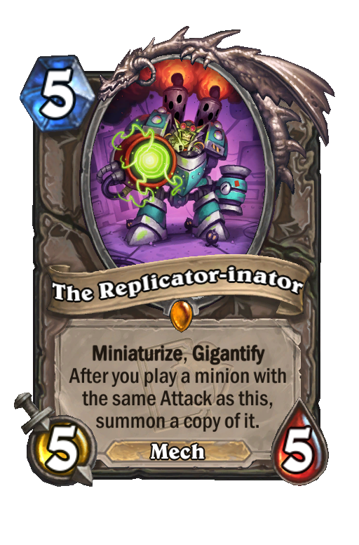 The Replicator-inator Hearthstone kártya